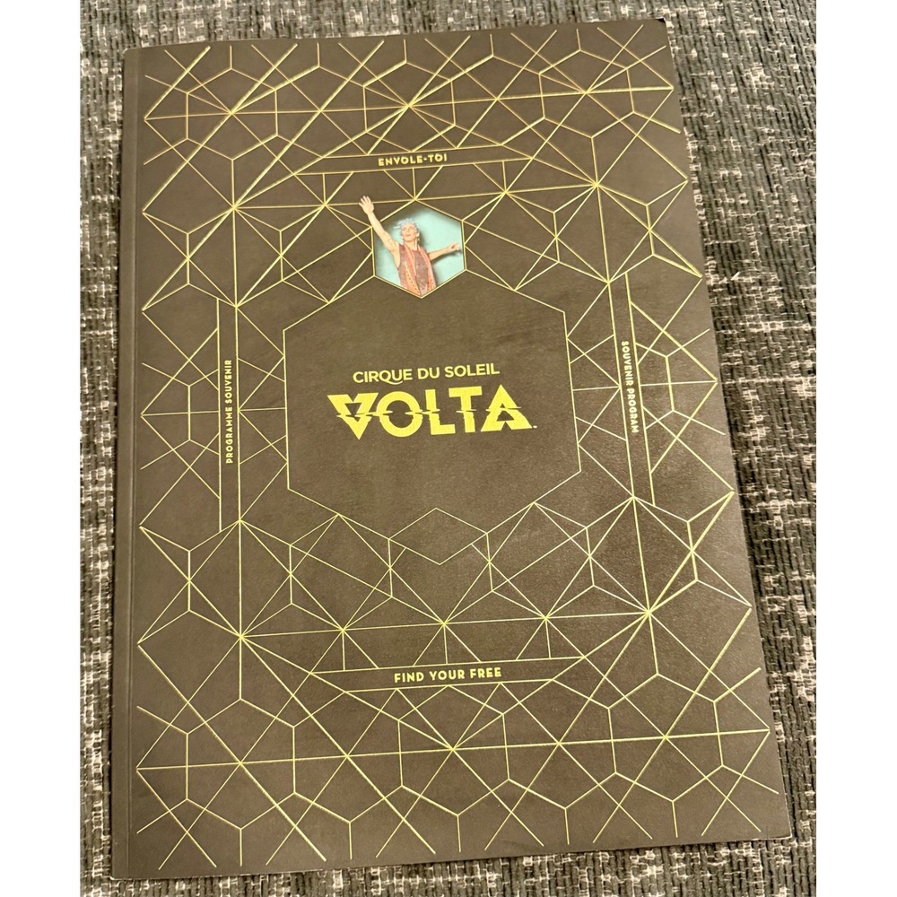 Cirque du Soleil Volta Souvenir Program Book Excellent Gold Foil Tour Merch